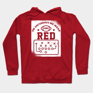 On Saturdays We Wear Red // Vintage School Spirit // Go Red Hoodie